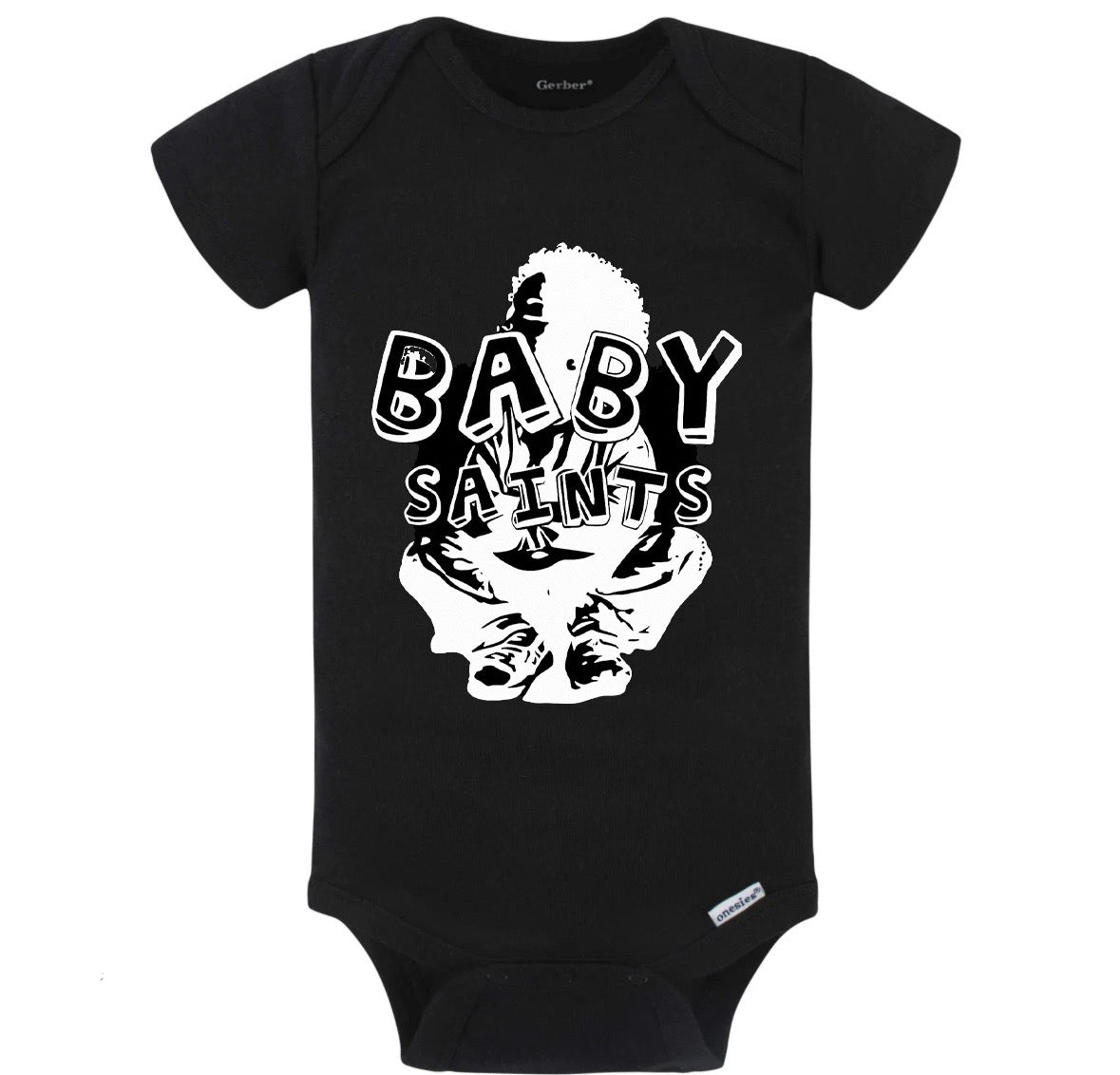 “BABY SAINTS” ONESIE