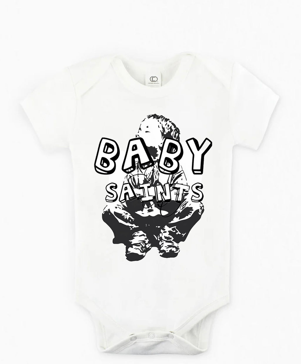 “BABY SAINTS” ONESIE