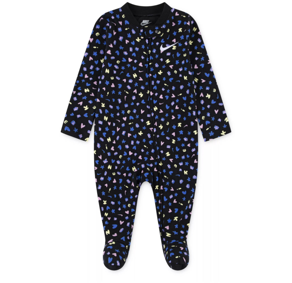 Newborn Baby Girls Nike Essentials All-Over Print One-Piece Coverall