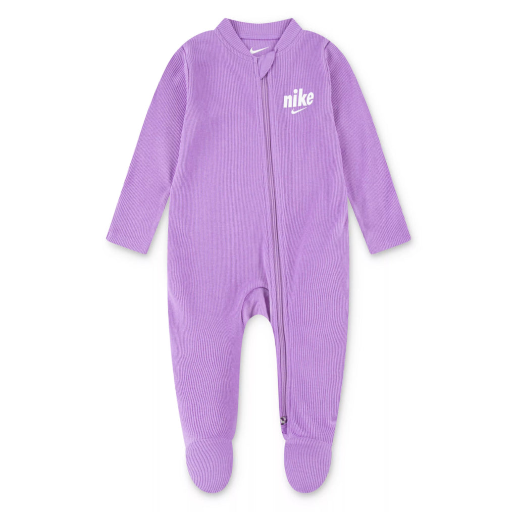 Purple Newborn Baby Nike Ribbed Coverall