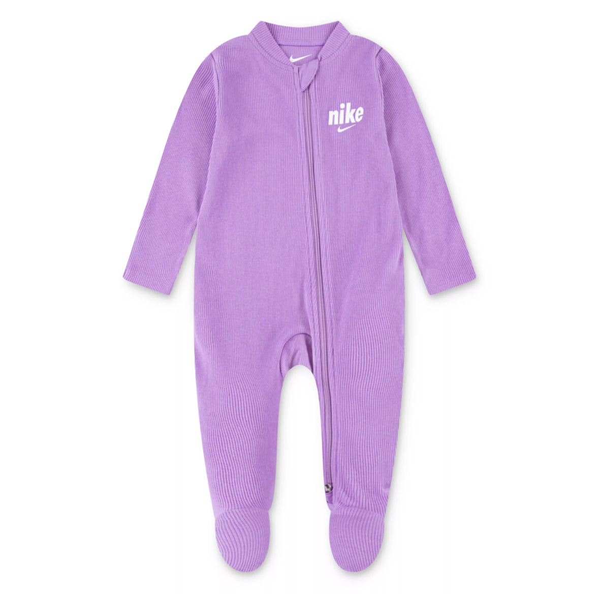 Purple Newborn Baby Nike Ribbed Coverall