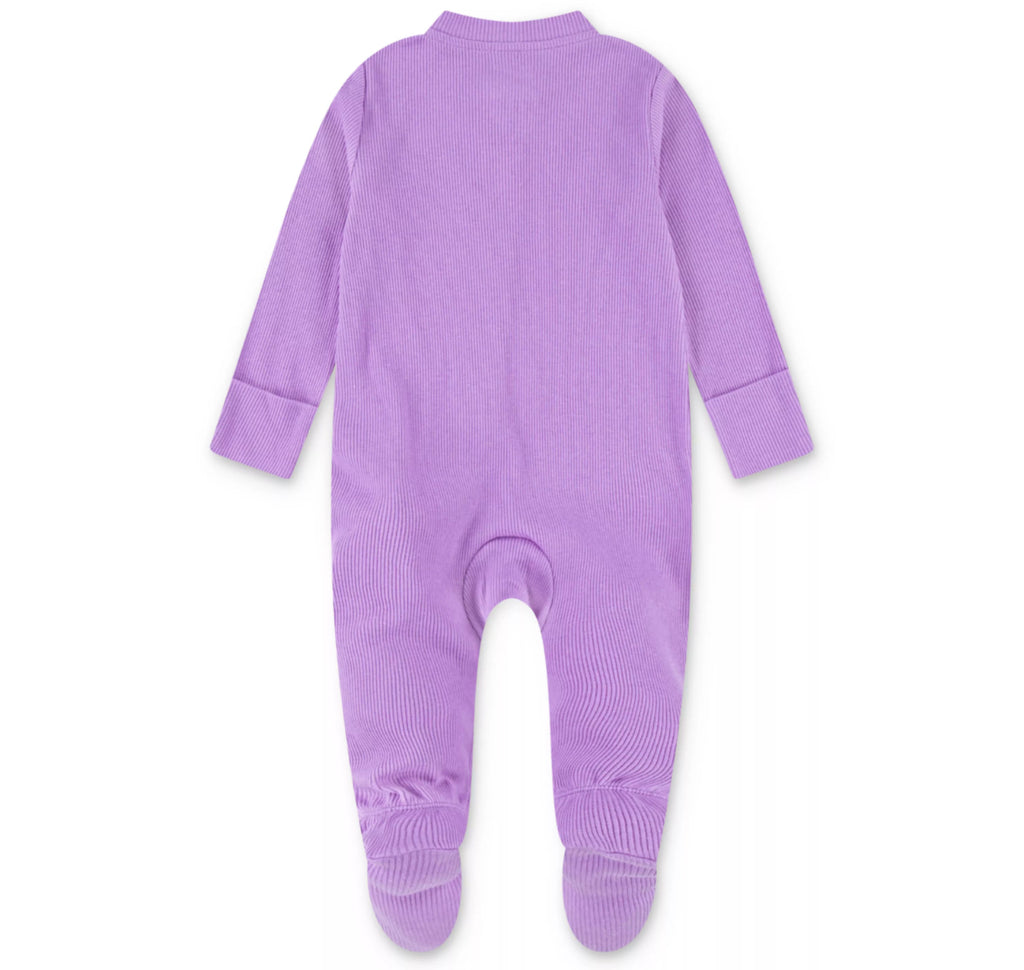 Purple Newborn Baby Nike Ribbed Coverall